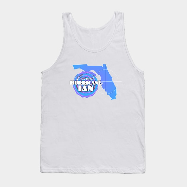 I survived Hurricane Ian Tank Top by Dale Preston Design